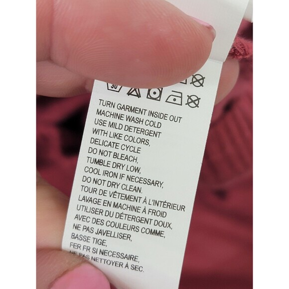 ALK Women's Small Lucky Brand Rose Surplice Long Sleeve Blouse Shirt Top NEW NWT - Picture 9 of 10